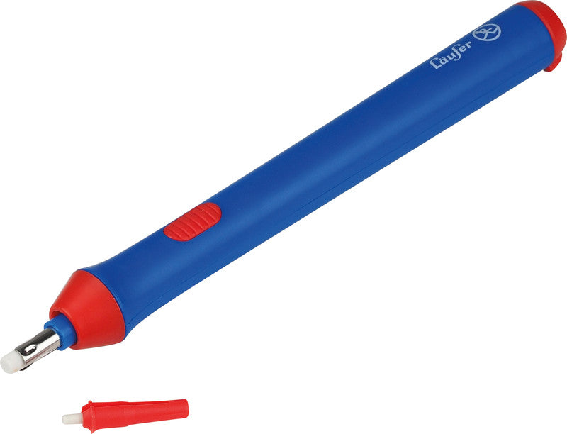 Laufer Ersatzradierer – für Bleistifte, Farbstifte – 50er-Pack – Kunststoff – Weiss – 4 × 100 × 4 mm