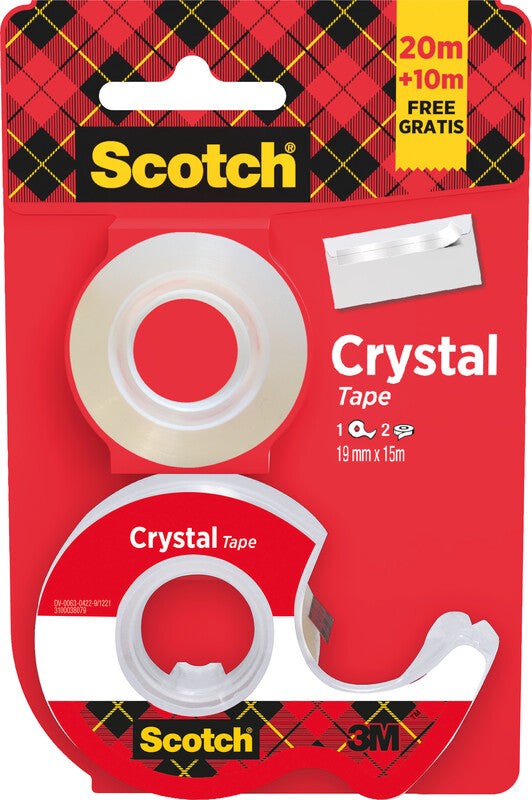 Scotch Handabroller – für Rollenbreite bis 19 mm, für Bandlänge bis 15 m, für Kern 1", inkl. 1 Rolle