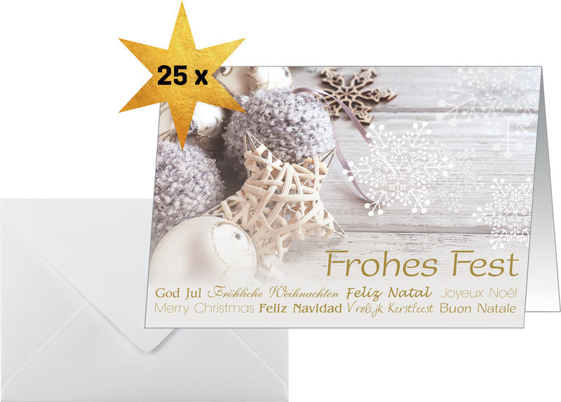 Sigel Weihnachtsgrusskarte (Christmas Feeling) – A6 (105 × 148 mm) – mit Umschlägen, für Inkjet/Laser/Kopierer