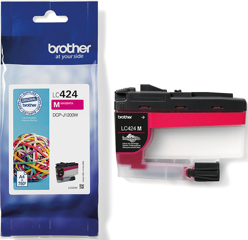 Brother Tintenpatrone, Magenta, 750 Seiten – für Tintenstrahldrucker, Multifunktionsgeräte