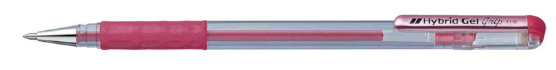 Pentel Hybrid Gel Grip Gelschreiber 8er Etui – 8 Farben, 0,8 mm, wasserfest, lichtbeständig, Kappe