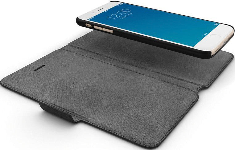 Ideal of Sweden – Booklet-Hülle – für Apple iPhone 6 Plus–8 Plus – Saffiano Schwarz – mit Kartenfach