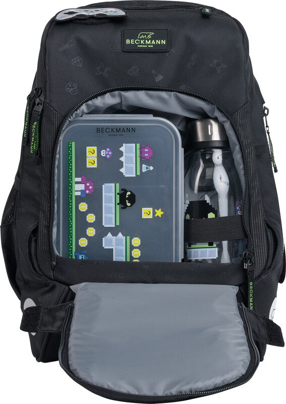 Beckmann Schulrucksack Active Air Flx – Pixel – 26,0×39,0×22,0 cm – aus recyceltem PET