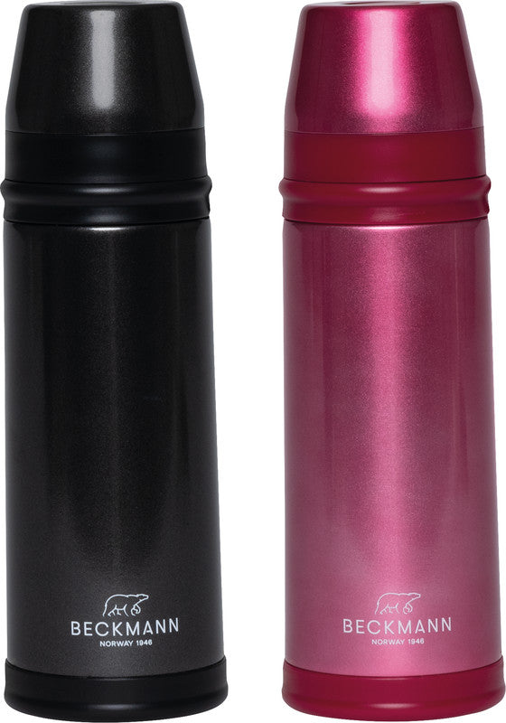 Beckmann Trinkflasche – 4 dl – Edelstahl, isoliert, Schraubverschluss – Berry
