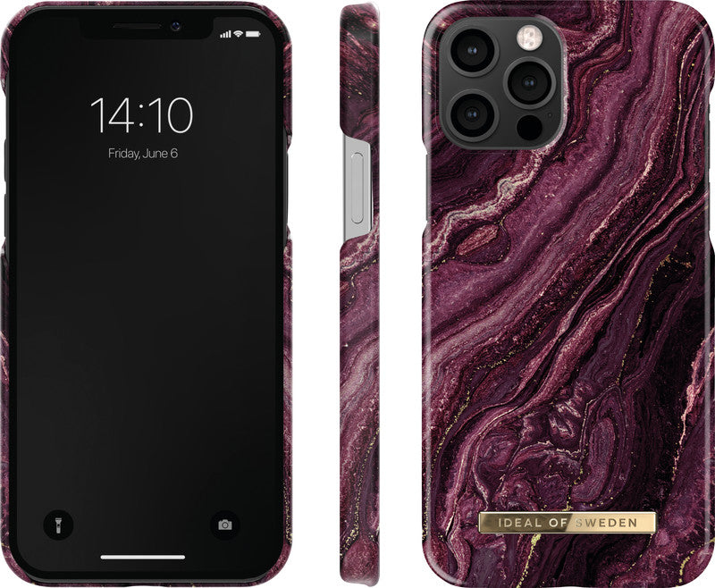Ideal of Sweden – Backcover – für Apple iPhone 12/12 Pro – Golden Pearl Marble – PC