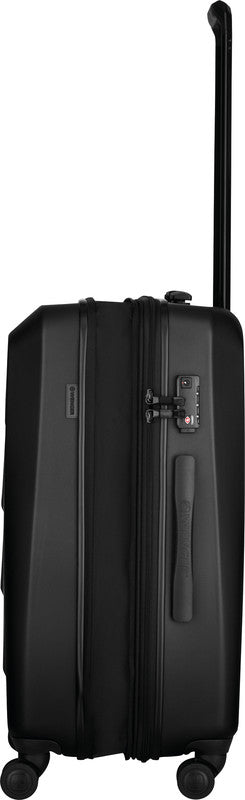 Wenger/SwissGear Wenger Handgepäck-Trolley Prymo – 59 l, Hartschale PC/ABS, 4 Doppelrollen, mit TSA, Schwarz, 45 × 65 × 26 cm