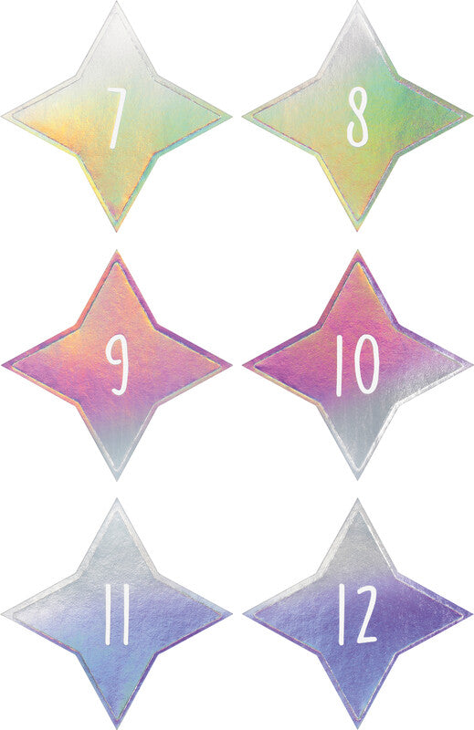 Folia Schmucketiketten, Adventskalender 1-24 – 90 × 140 mm – mehrfarbig – 24 Stk.