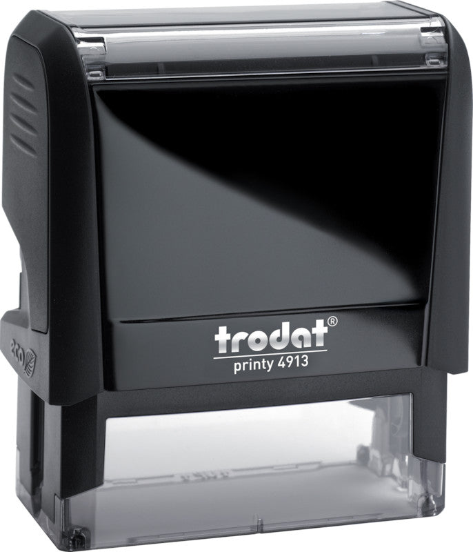 Trodat Motivstempel Printy 4.0 – Text: individuell, Kunststoff, 58 × 22 mm