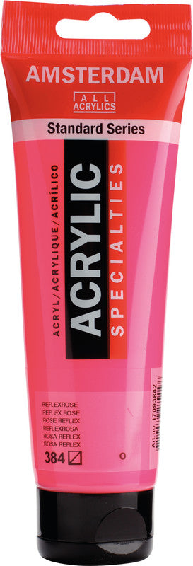 Royal Talens Amsterdam – Acrylic Standard – Acrylfarbe – Reflexrosa, 120 ml