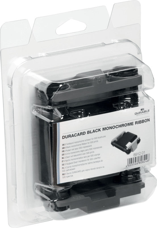 Durable Kartendrucker-Farbband Schwarz – 500 Karten – für Duracard ID 300