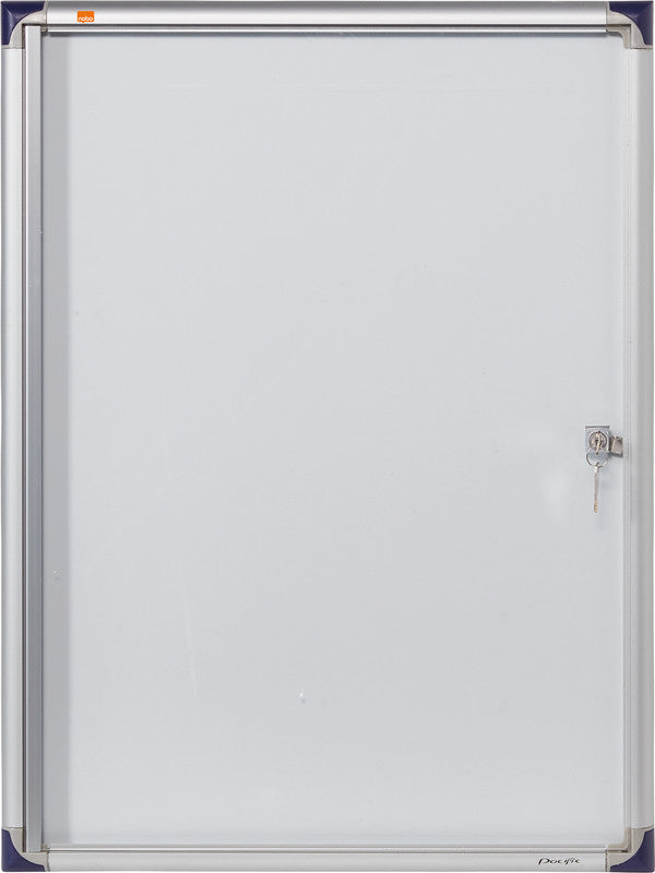 Nobo Schaukasten, 4 × A4 – Aluminium, Acrylglas, abschliessbar, Innenbereich, 51 × 68 × 2,5 cm