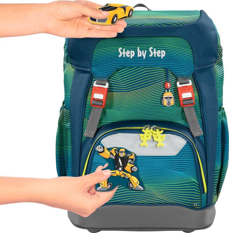 Step by Step GRADE Schulrucksack – Power Robot – Recycelte Materialien