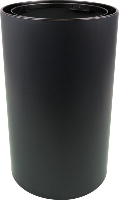 Helit Papierkorb the architect – 17 l – Kunststoff, schwarz – Ø 240 × H 405 mm