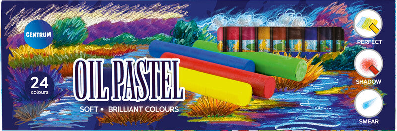 Centrum Ölpastelle – 24 Farben – für Papier