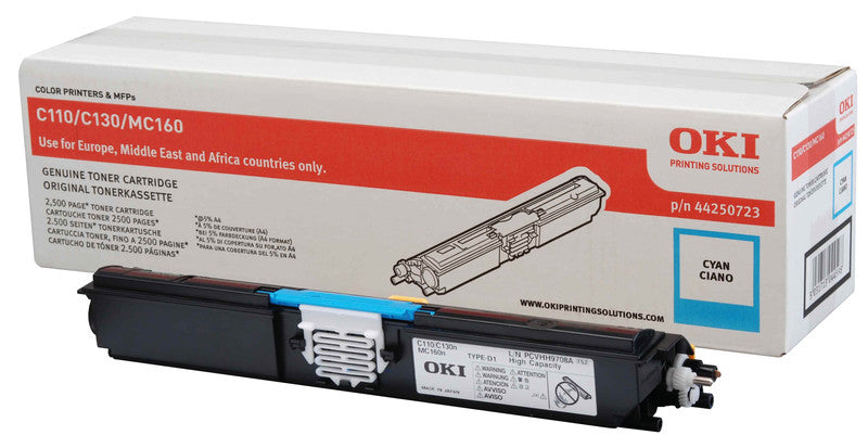 OKI Toner – cyan, 2500 Seiten