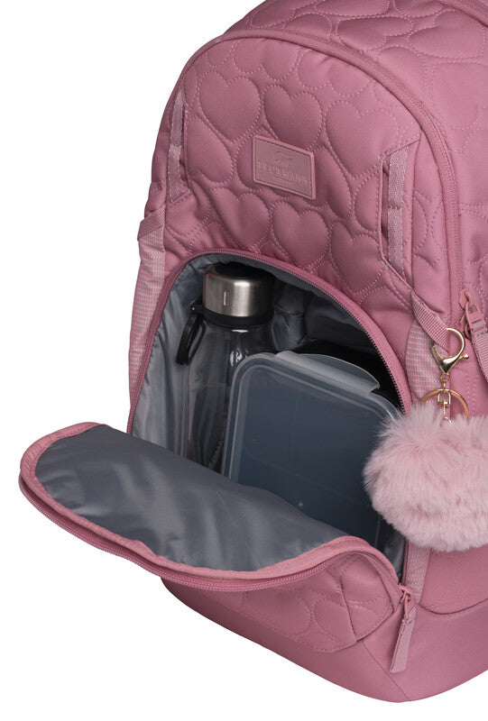 Beckmann Rucksack Sport Air – Gepolstertes Herz Rose – rosa – 30 l (30×44×23 cm)