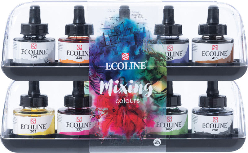 Talens Gouache – Set – 10 Farben, 10 × 30 ml