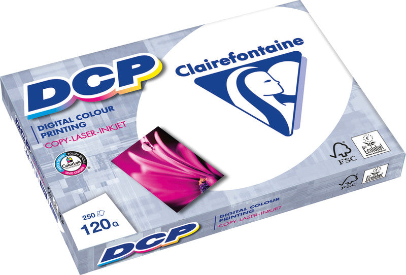 Clairefontaine Kopierpapier – A3, 120 g/m², hochweiss – für Inkjet/Laser/Kopierer – FSC, EU Ecolabel – 250 Blatt