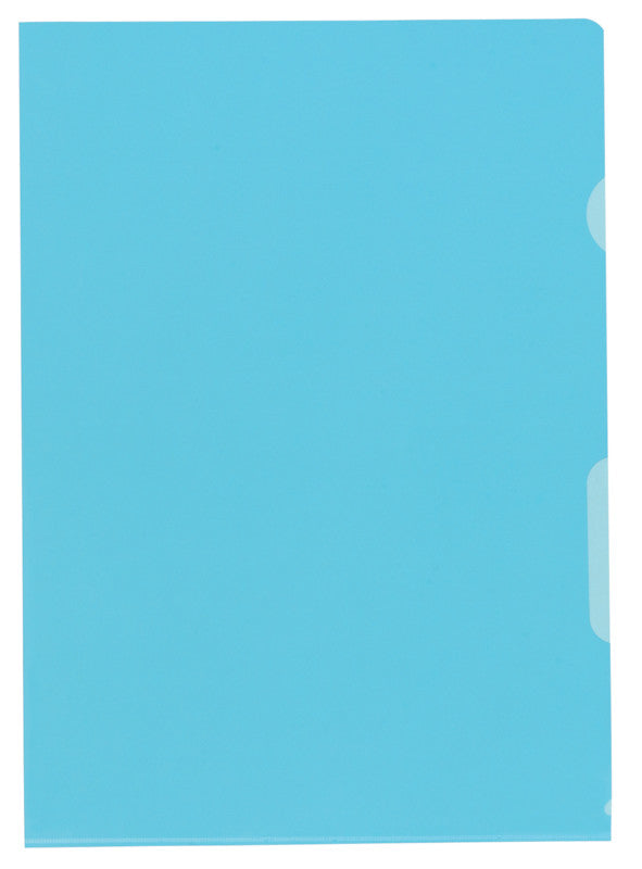 Kolma Sichtmappe A4 – Blau, Kunststoff, Glänzend, 130 µm, 100er-Pack