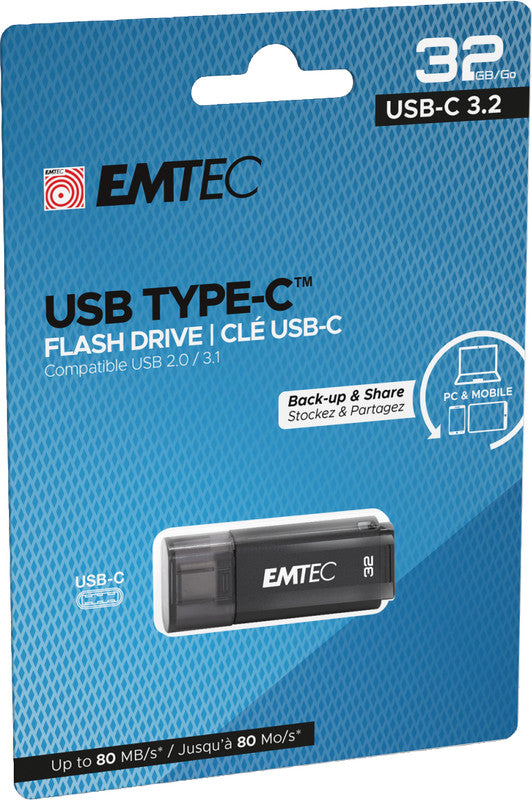 Emtec D400 USB-Stick – 32 GB, USB 3.2, recyclingfähig
