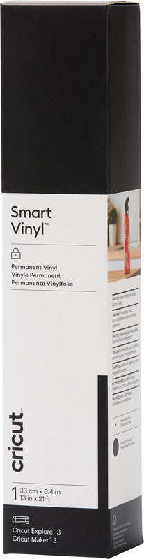 Cricut Vinylfolie matt – schwarz – 33 × 640 cm – für Cricut Schneideplotter Maker 3