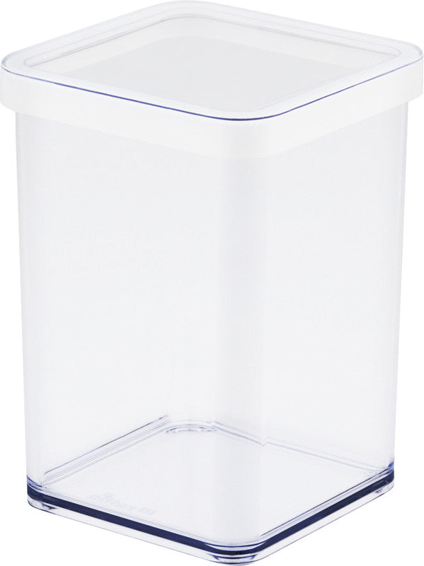 Rotho Vorratsdose Loft – 1 l – quadratisch – 10 × 14 × 10 cm – Kunststoff – transparent
