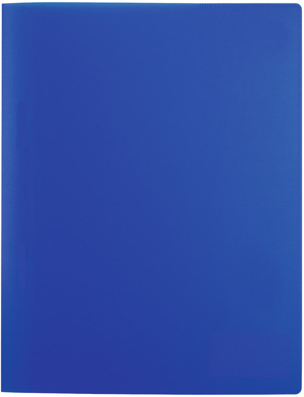 HERMA Schnellhefter für A4, Polypropylen (PP), Dunkelblau – mit Sichttasche, Beschriftungsstreifen – 1 Stk