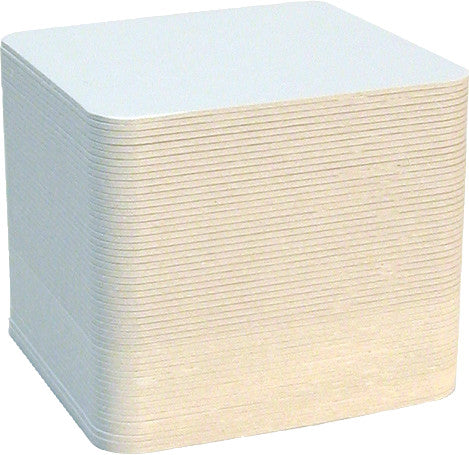 Folia Bierfilze – 100 Stück – Weiss – 93 × 93 mm