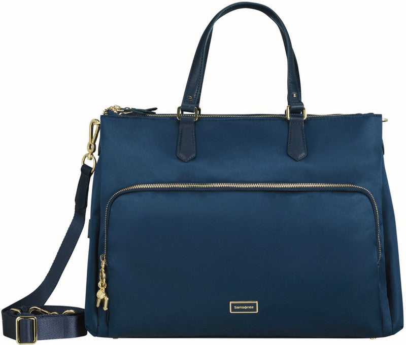 Samsonite Karissa BIZ 2.0 Notebook-Tasche – 17 l, USB-Port, Aufsteckfunktion, Nylon, Blau