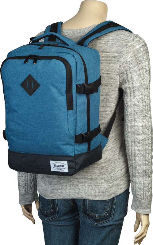 Bestway Cabin Pro Small – Notebook-Rucksack – für 14"-Notebook, 20 l, Kunststoff, Graublau