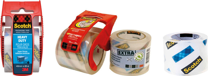 Scotch Verpackungsband – 48 mm × 20 m, transparent, extra stark