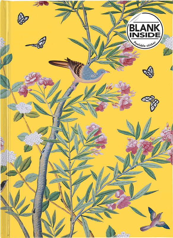 Denkzettel Flame Tree Notizbuch – A5 – blanko – 128 Seiten – 80 g/m² – gebunden, 2 Lesezeichen, Einstecktasche, mehrfarbig