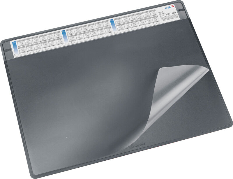 Laufer Schreibunterlage Durella Soft – Schwarz – 650 × 500 mm – Kunststoff, rutschfest