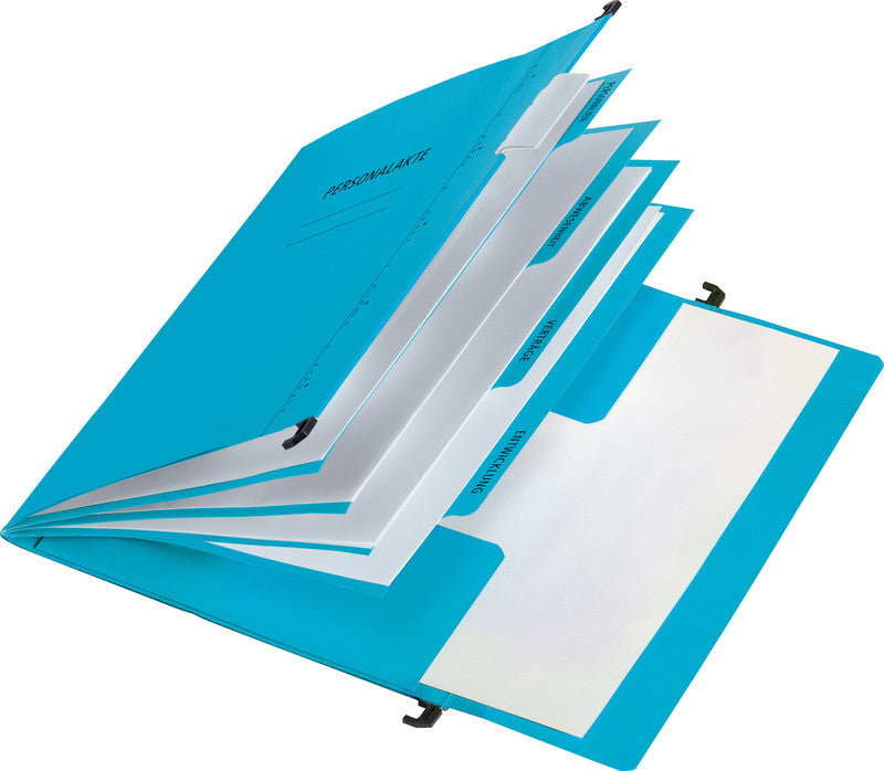 Pagna Hängeordner für A4 – Karton, Blau, 345 × 245 mm, mit Vordruck
