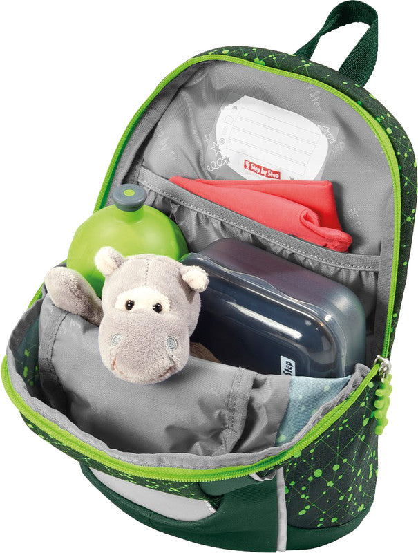 Step by Step Kindergartenrucksack – 2-teilig – Dino Nilo – Recycelte Materialien