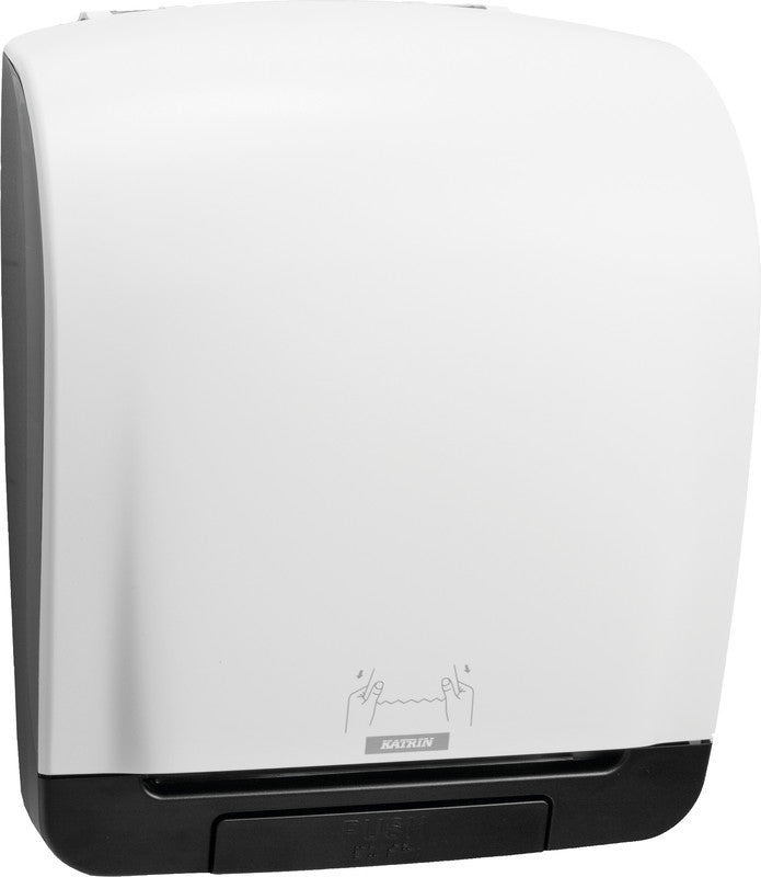 Katrin Handtuchrollenspender Inclusive System weiss – für Handtuchrollen mit Hülse – 335 × 403 × 216 mm