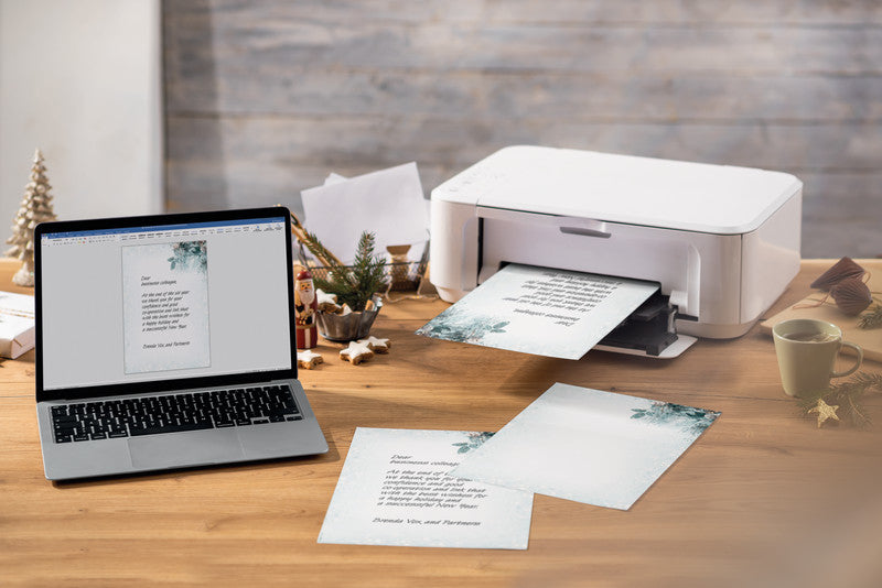 Sigel Motivpapier – A4, 90 g/m², Motiv Eucalyptus Magic – für Inkjet/Laser/Kopierer – FSC – 100 Blatt