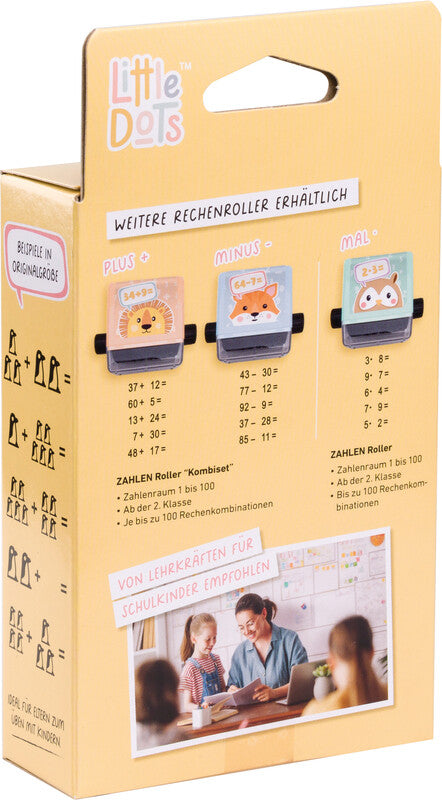 Little Dots – Pinguin Rollstempel – Rechenrally, Abdruckhöhe 25 mm