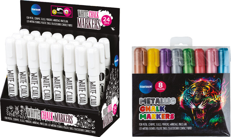 Centrum Kreidemarker – 3–5 mm – Weiss