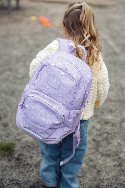 Beckmann Kindergartenrucksack Sport Mini – Purple Summer – aus recycelten PET-Flaschen