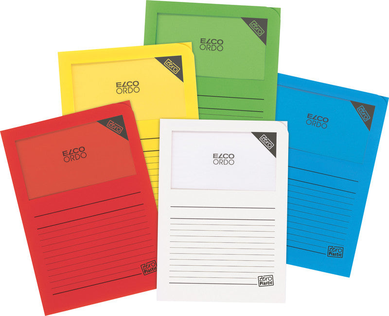Elco Sichtmappe A4 – sortiert, Papier, 10er-Pack