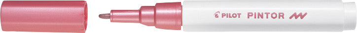 Pilot Pigment-Marker Pintor – Rundspitze 0,9-1,5 mm – Metallic Pink – Für dunkle Oberflächen geeignet