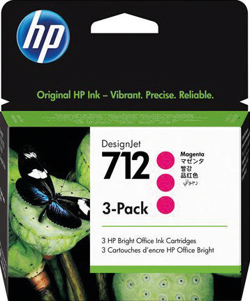 HP Tintenpatronen-Multipack 712, Magenta, 3er-Pack