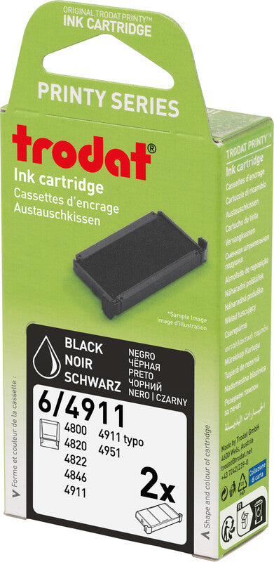 Trodat Ersatzkissen – Schwarz, Kunststoff, für Modelle 4800, 4820, 4822 + weitere