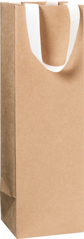 Stewo Geschenkbox – Braun Kraft – Strukturprägung, FSC-zertifiziert – für Flaschen – 110 × 360 × 105 mm
