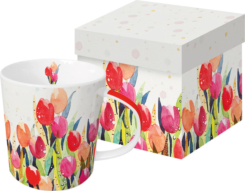 Ppd Spring Tasse – 0,40 l, Porzellan, Mehrfarbig, Spülmaschinenfest, Mikrowellengeeignet