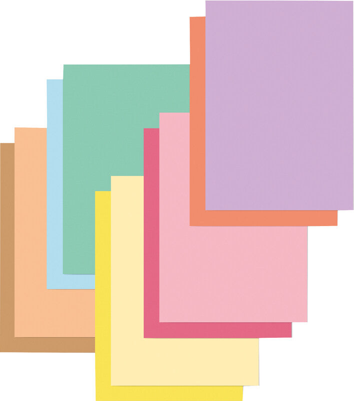 Folia Tonpapier- und Fotokartonblock – A6 – 130/300 g/m² – sortiert – 60 Blatt
