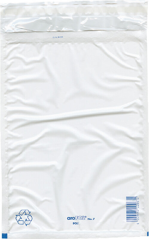 Elco Luftpolstertasche – 250 × 350 mm, weiss, selbstklebend – 100 Stück