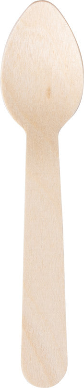 Linea verde by elco Kaffeelöffel Holz (Birke) – 12 cm, braun, 100 Stück