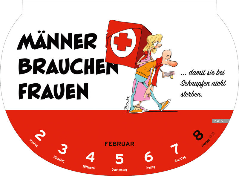 Heye Lesekalender Dumme Sprüche 2026 – 28,7 × 21 cm – 1 Woche/Blatt – d – mit Aufhänger